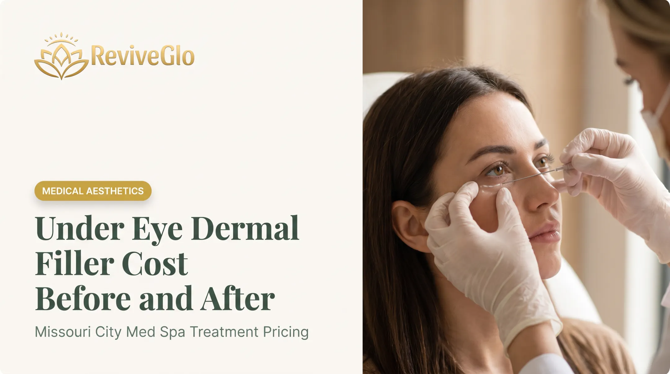 Under Eye Dermal Filler Cost Before and After