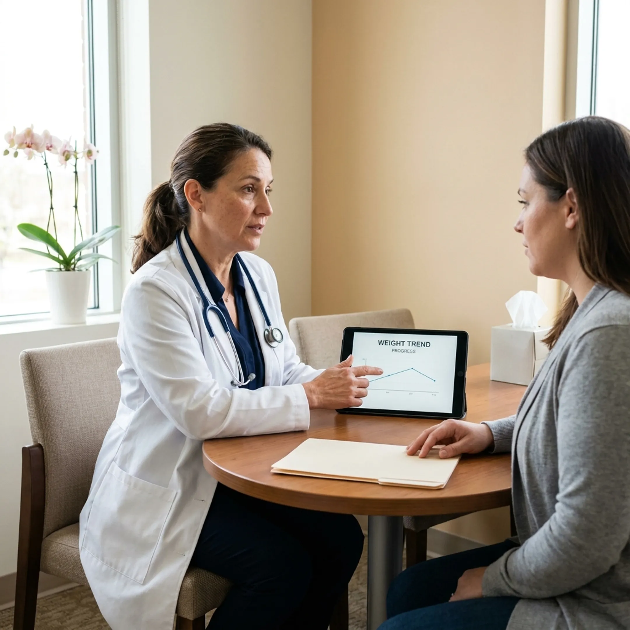 Clinical consultation for medical weight loss management