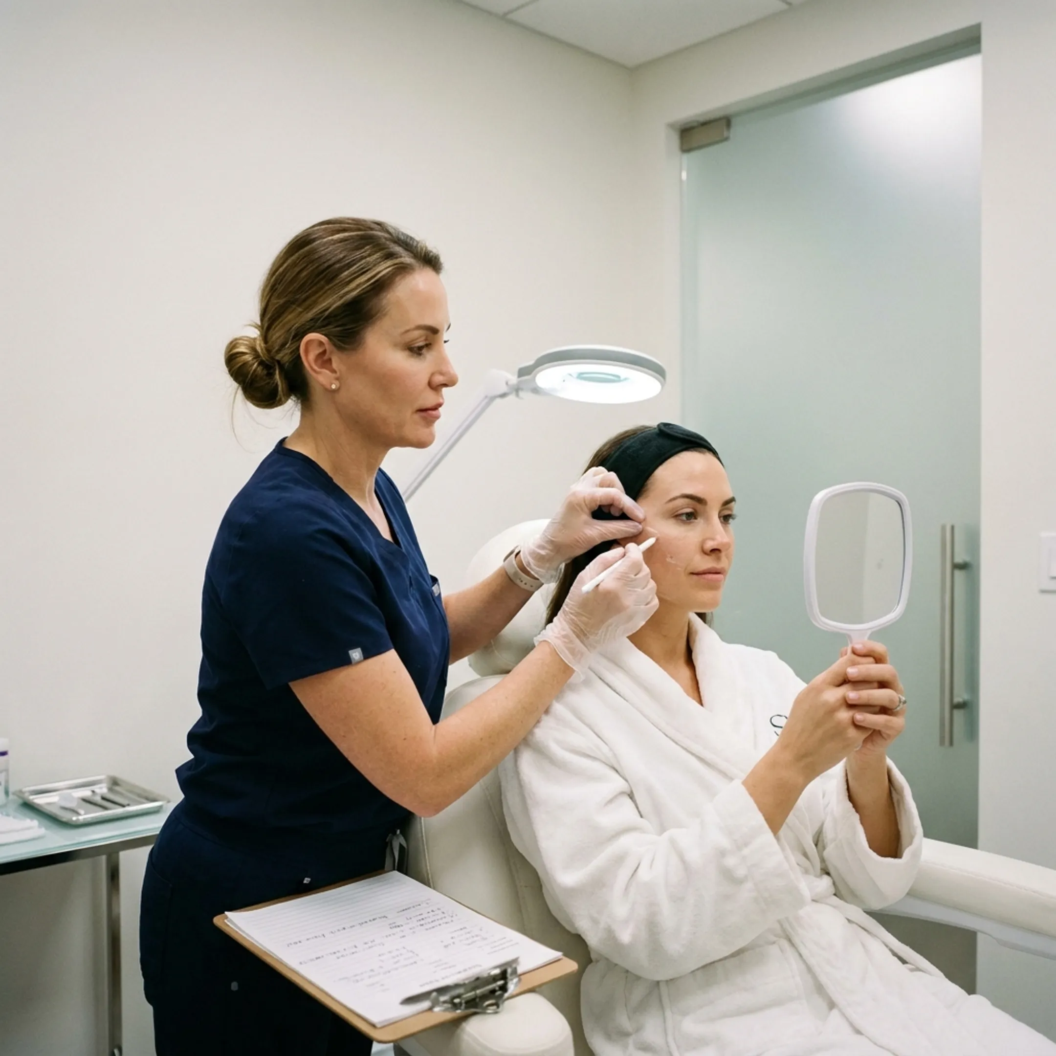 Clinical consultation for dermal filler treatment