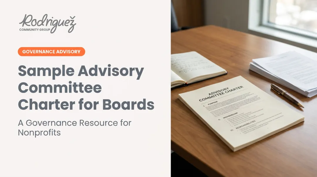 Sample Advisory Committee Charter for Boards