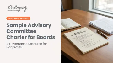 Sample Advisory Committee Charter for Boards