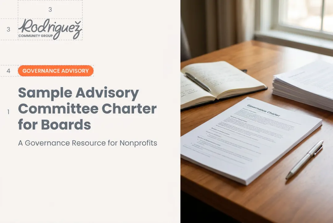 Sample Advisory Committee Charter for Boards