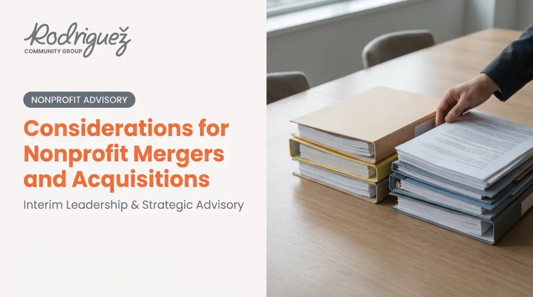 Considerations for Nonprofit Mergers and Acquisitions