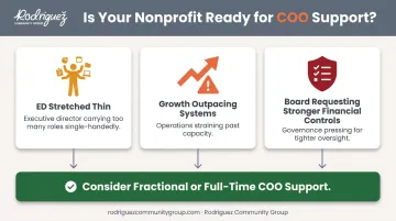 Three signals indicating a nonprofit needs COO support now