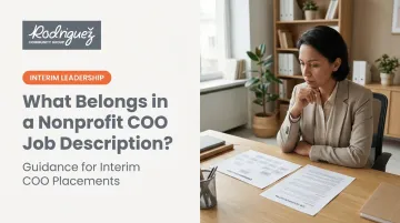 What Belongs in a Nonprofit COO Job Description?