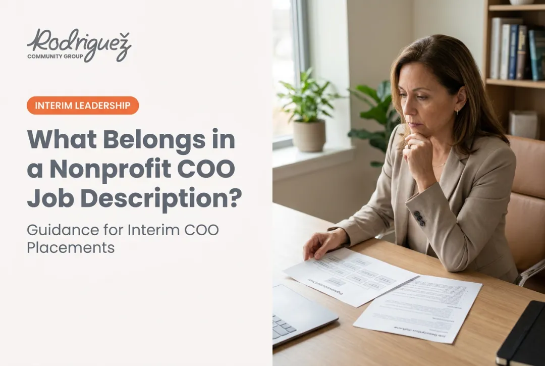 What Belongs in a Nonprofit COO Job Description?