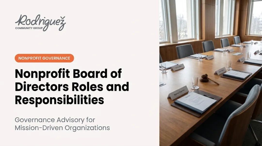 Nonprofit Board of Directors Roles and Responsibilities
