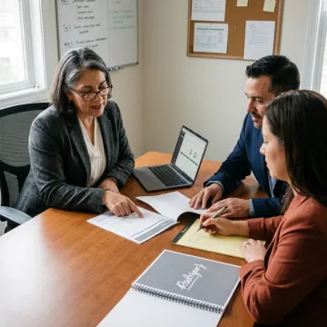 Fractional CFO advisor reviewing nonprofit financial strategy