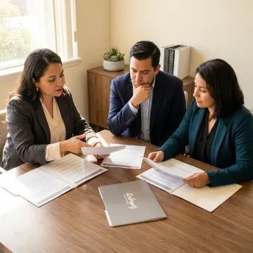 Executive search meeting for CFO candidates