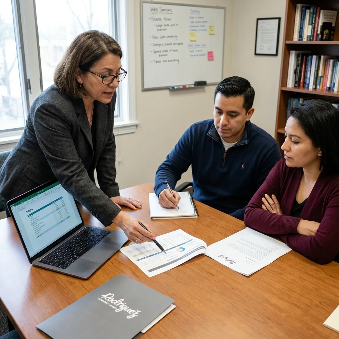 Virtual CFO meeting with nonprofit leaders