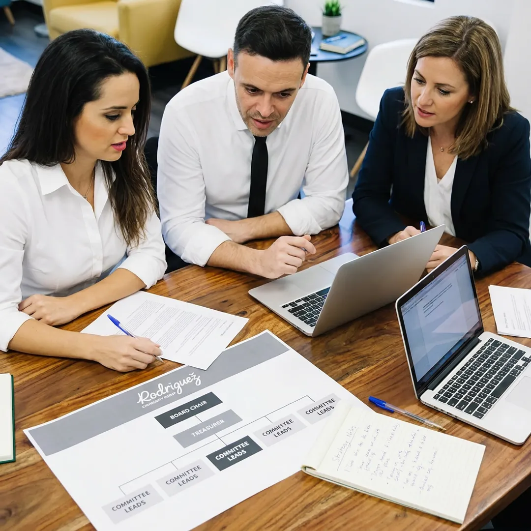 Consultant leading a nonprofit governance workshop
