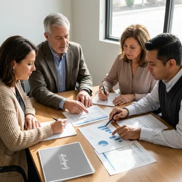 Fractional nonprofit CFO advising leadership team