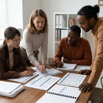 Fractional CFO reviewing nonprofit financial strategy