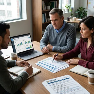 CFO advisor reviewing nonprofit financial plans