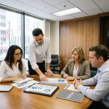 C-suite transition consulting meeting