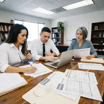 Fractional CFO team planning nonprofit finance process