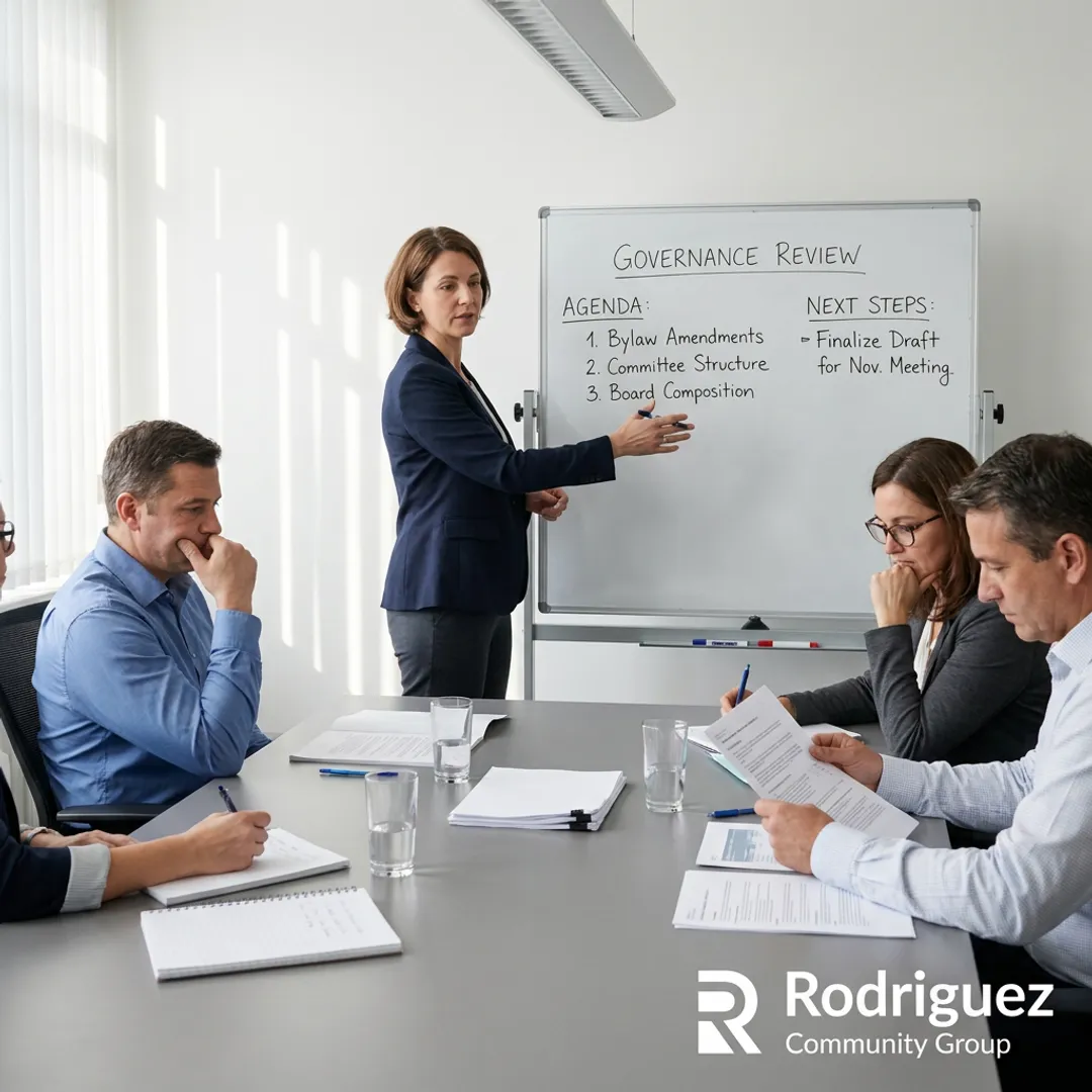 Nonprofit board review facilitation meeting