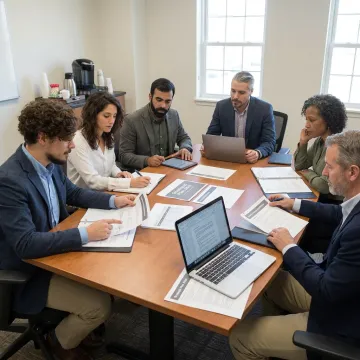 Consultants facilitating nonprofit governance planning session
