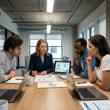 Fractional CFO advisor reviewing nonprofit financial strategy