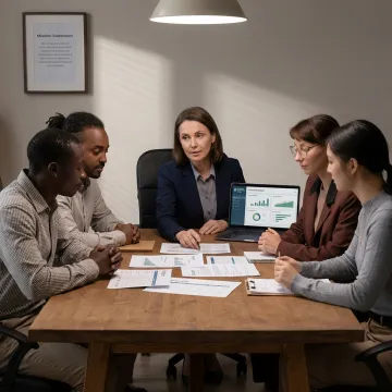 Fractional CFO advising nonprofit leadership