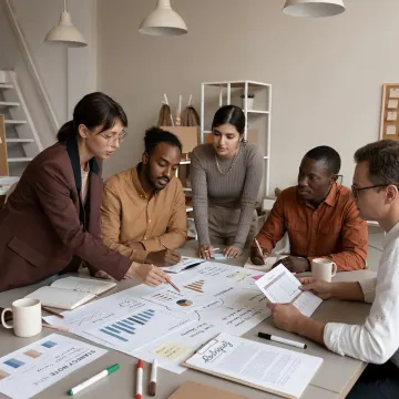Nonprofit consultants facilitating strategic planning session