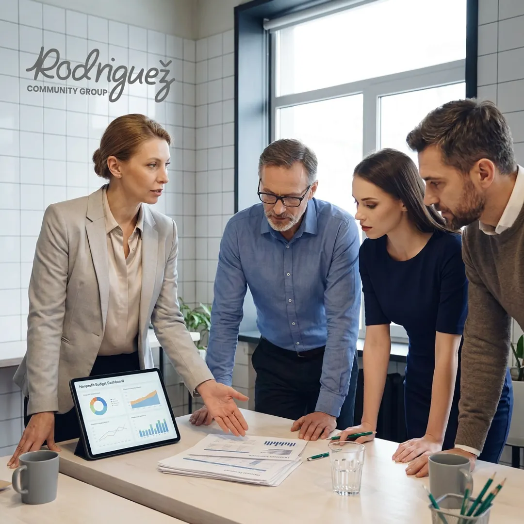 Virtual CFO advisor reviewing nonprofit financial forecasts