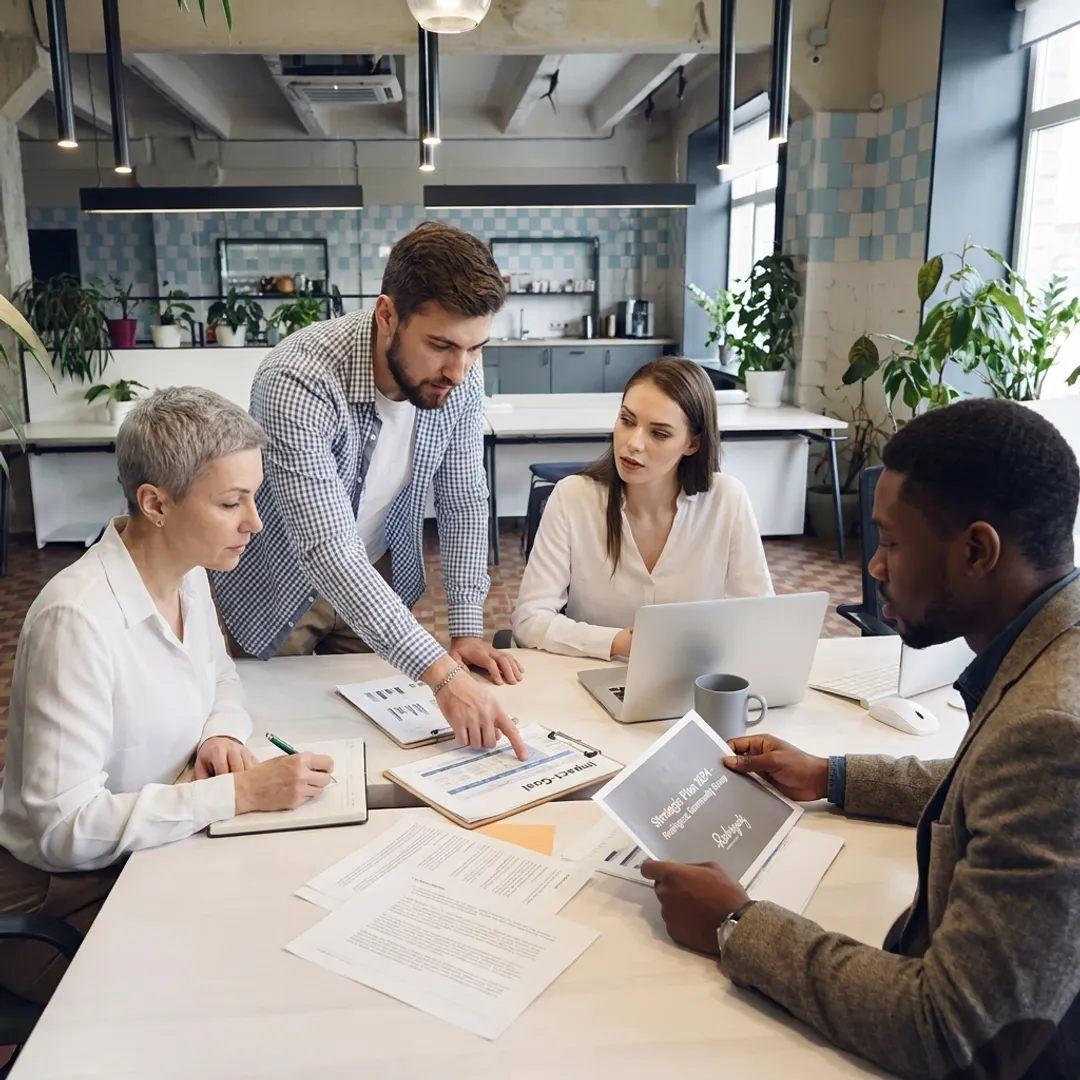 Nonprofit leaders in executive coaching session