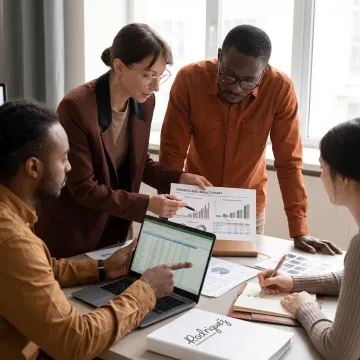 Mission-driven nonprofit leaders collaborating on strategy