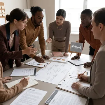 Consultants facilitating nonprofit strategy session
