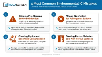 Four common environmental infection control mistakes healthcare facilities must avoid