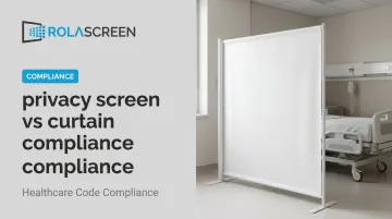 privacy screen vs curtain compliance