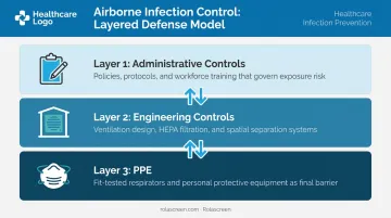 Three-layer airborne infection control framework administrative engineering and PPE