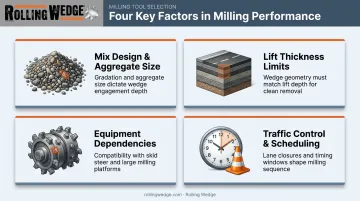 Four key factors affecting asphalt wedge performance and longevity