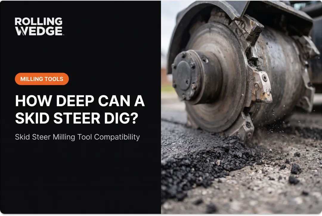 How Deep Can a Skidsteer Mill?