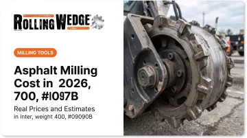 Asphalt Milling Cost in 2026: Real Prices and Estimates