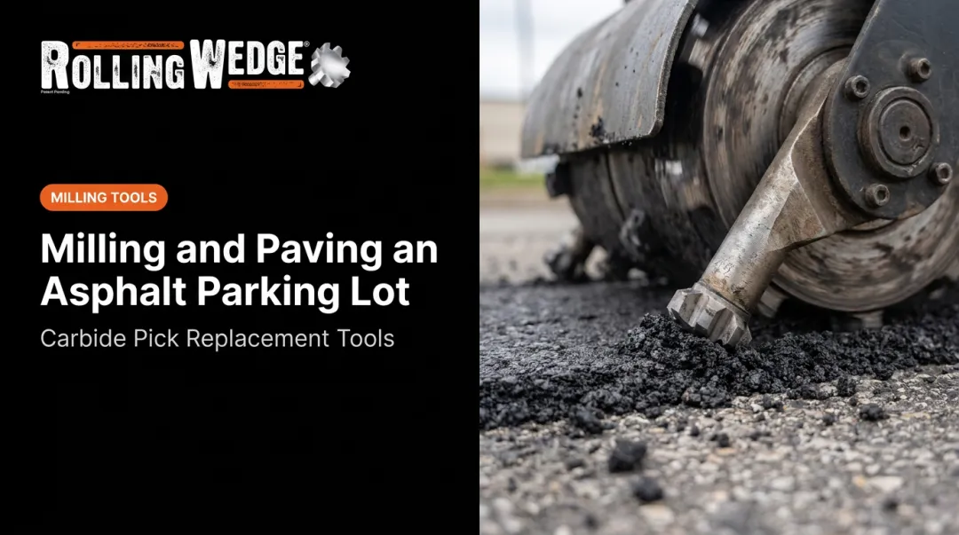Milling and Paving an Asphalt Parking Lot