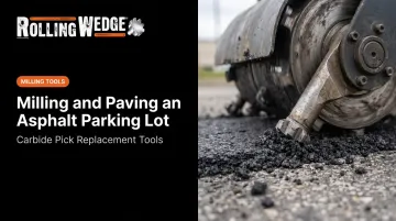 Milling and Paving an Asphalt Parking Lot