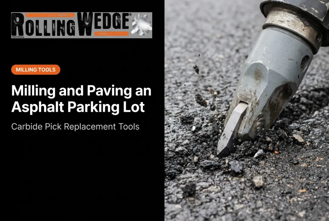 Milling and Paving an Asphalt Parking Lot