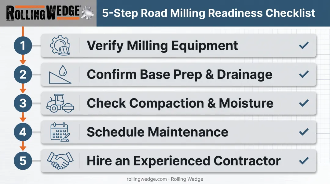 5-step checklist for maximizing asphalt millings parking lot performance