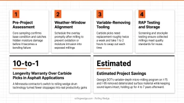 Rolling Wedge tooling case study results showing productivity and cost savings