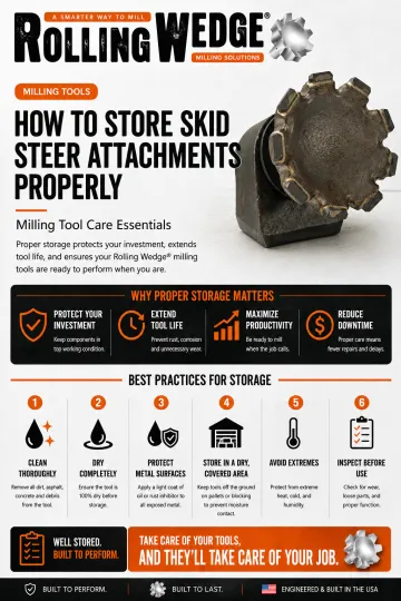 How to Store Skidsteer Attachments Properly