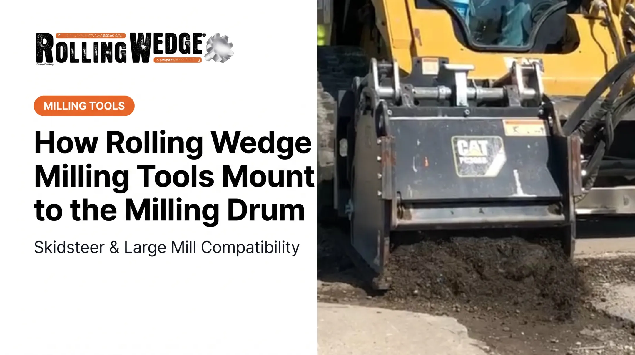 Rolling Wedge Milling Tools mounted to the Rolling Wedge Milling Drum
