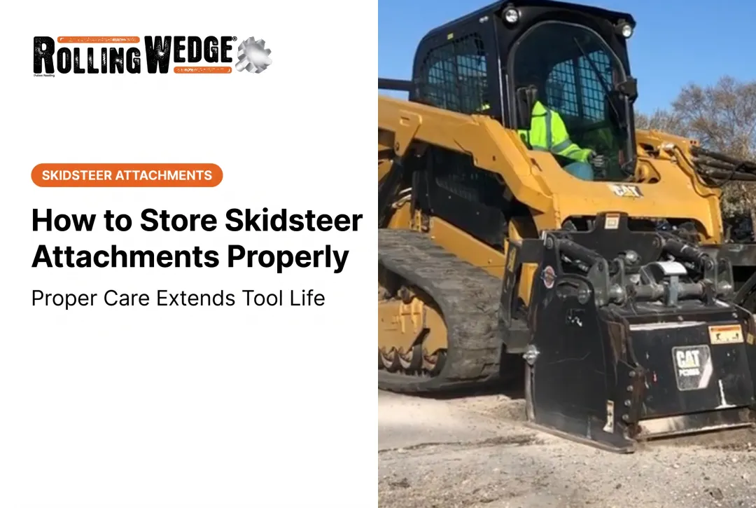 How to Store Skidsteer Attachments Properly