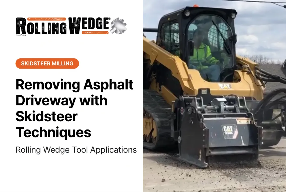 Removing Asphalt Driveway with Skidsteer Techniques