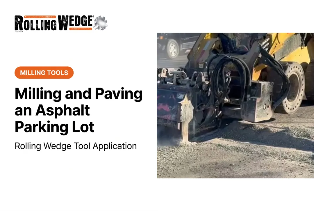 Milling and Paving an Asphalt Parking Lot