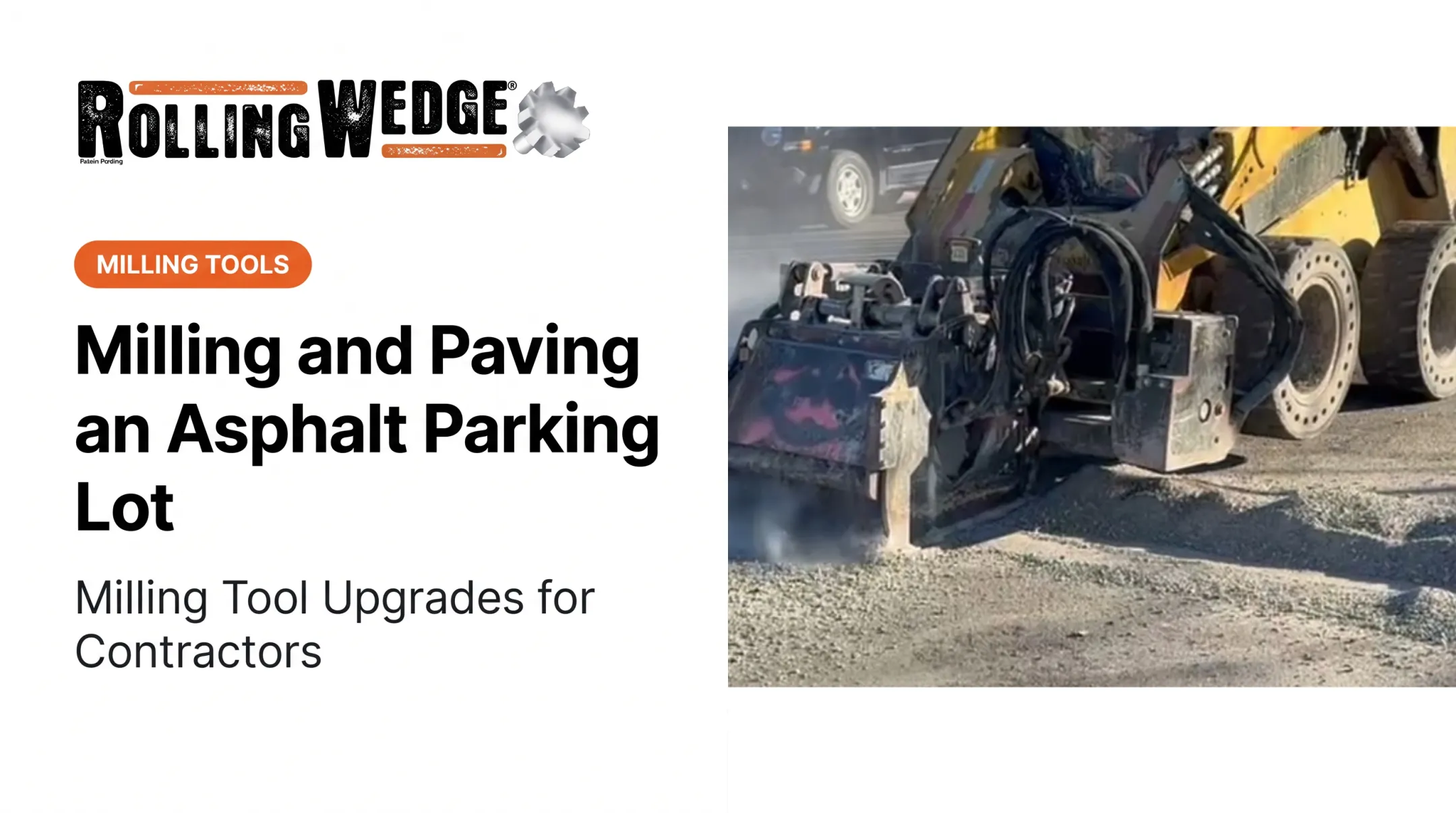 Milling and Paving an Asphalt Parking Lot