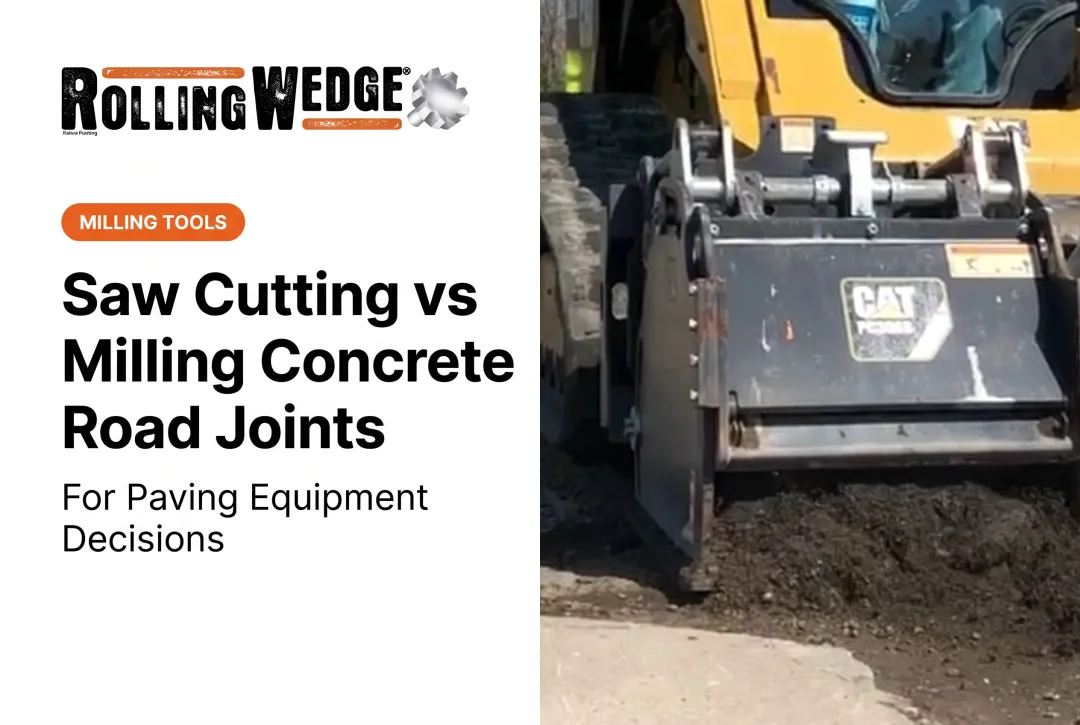 Saw Cutting vs Milling Concrete Road Joints