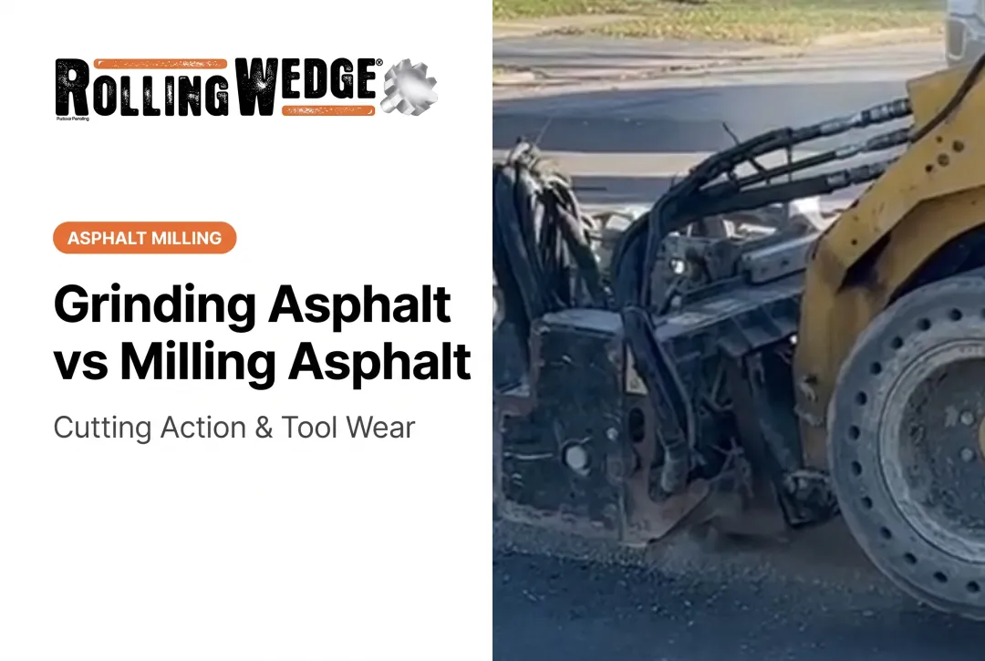 Grinding Asphalt vs Milling Asphalt: Cutting Action & Tool Wear