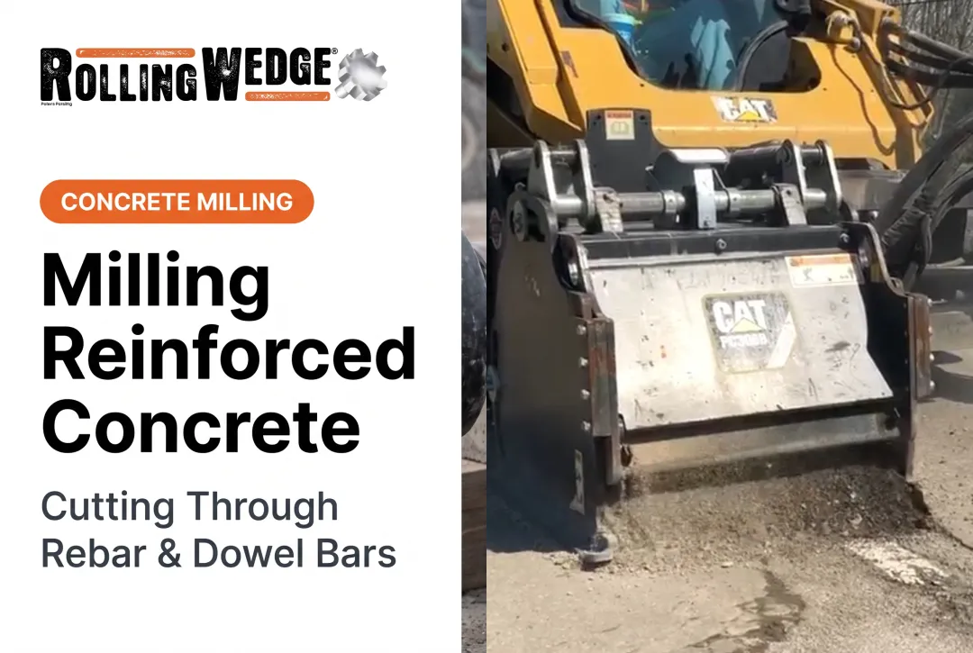 Milling Reinforced Concrete: Cutting Through Rebar & Dowel Bars
