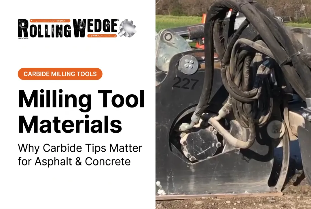 Milling Tool Materials: Why Carbide Tips Matter for Asphalt & Concrete